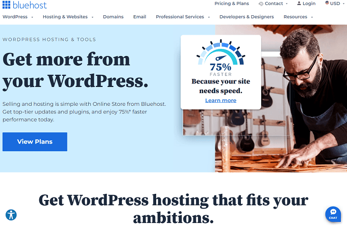 Bluehost WordPress 托管