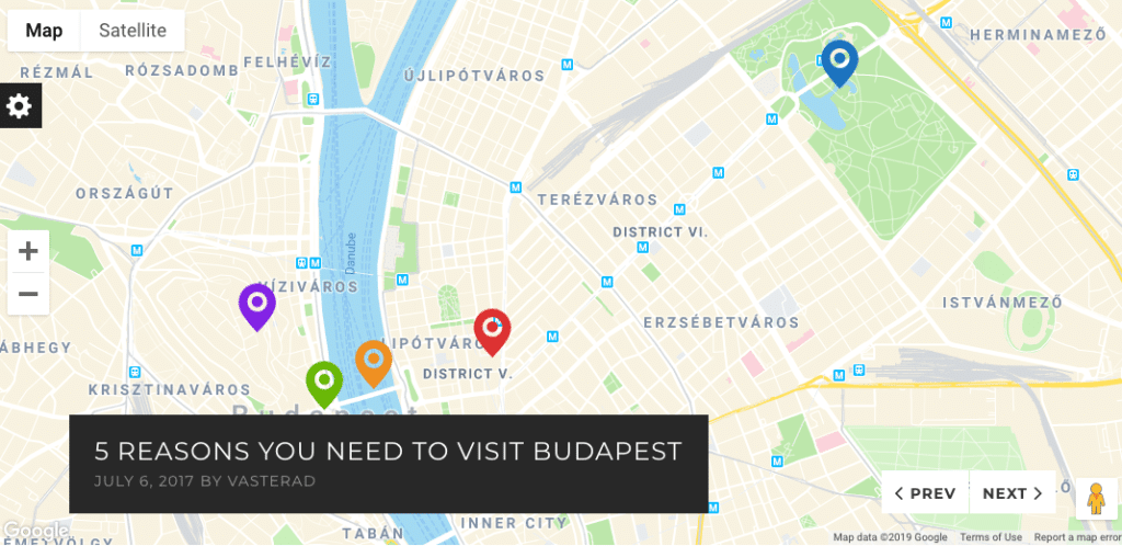 WPVoyager WordPress 主题地图