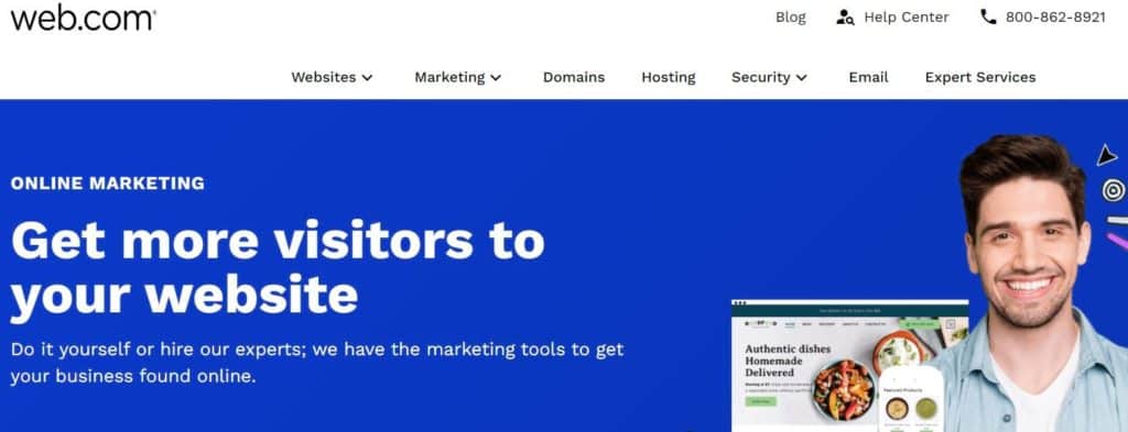 Web.com 主页。