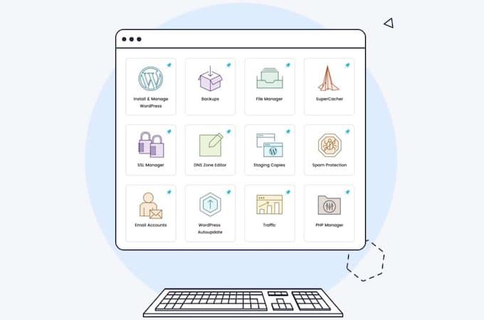 Siteground 客户端界面示例