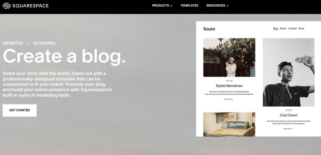 使用 Squarespace 创建博客